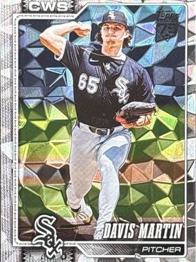 Topps Davis Martin Baseball Card Refractor